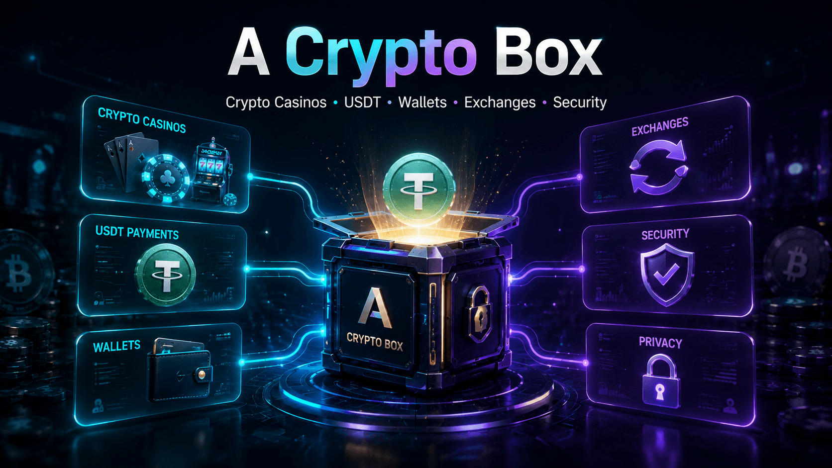 Visual de marca da A Crypto Box