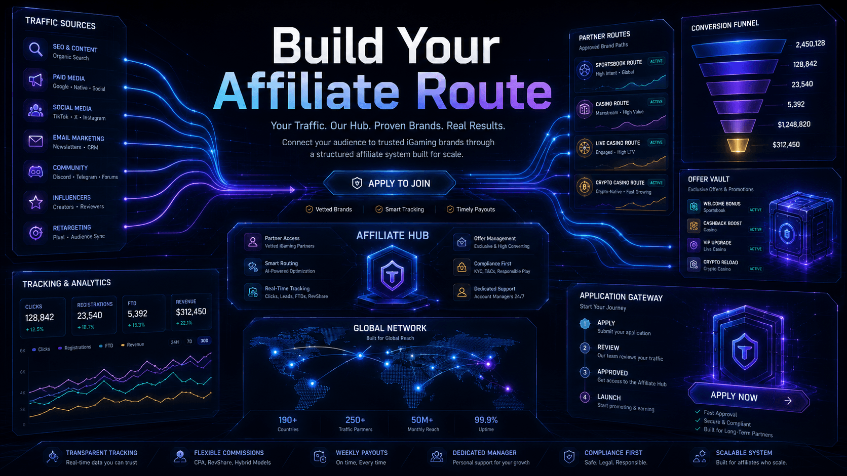 Crypto casino affiliate programs business partner hero