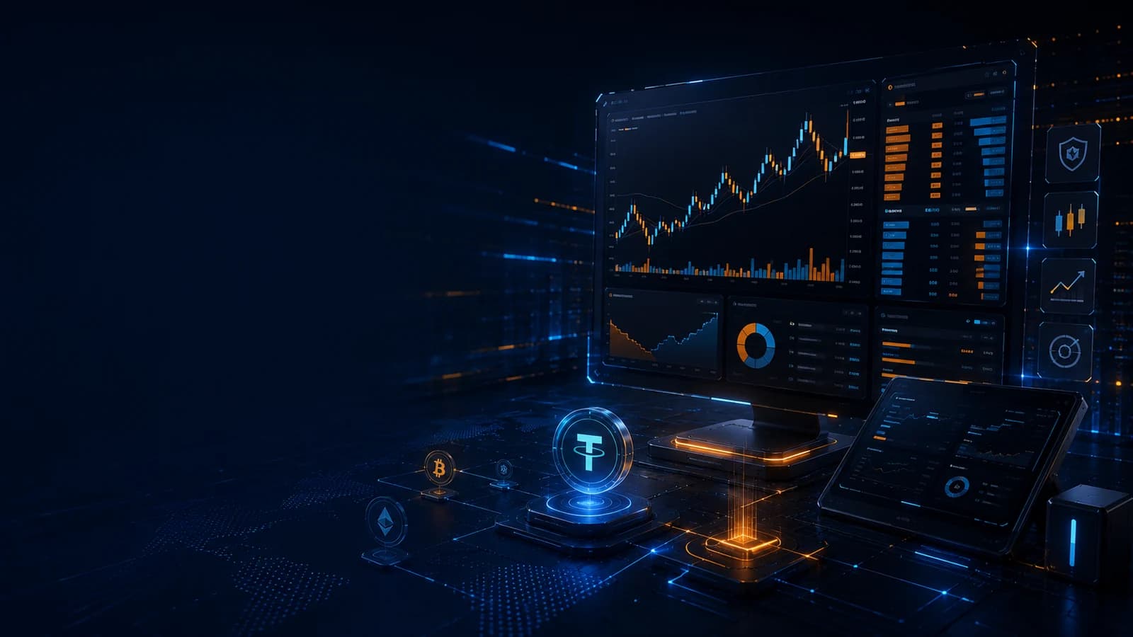 Premium crypto exchange trading interface
