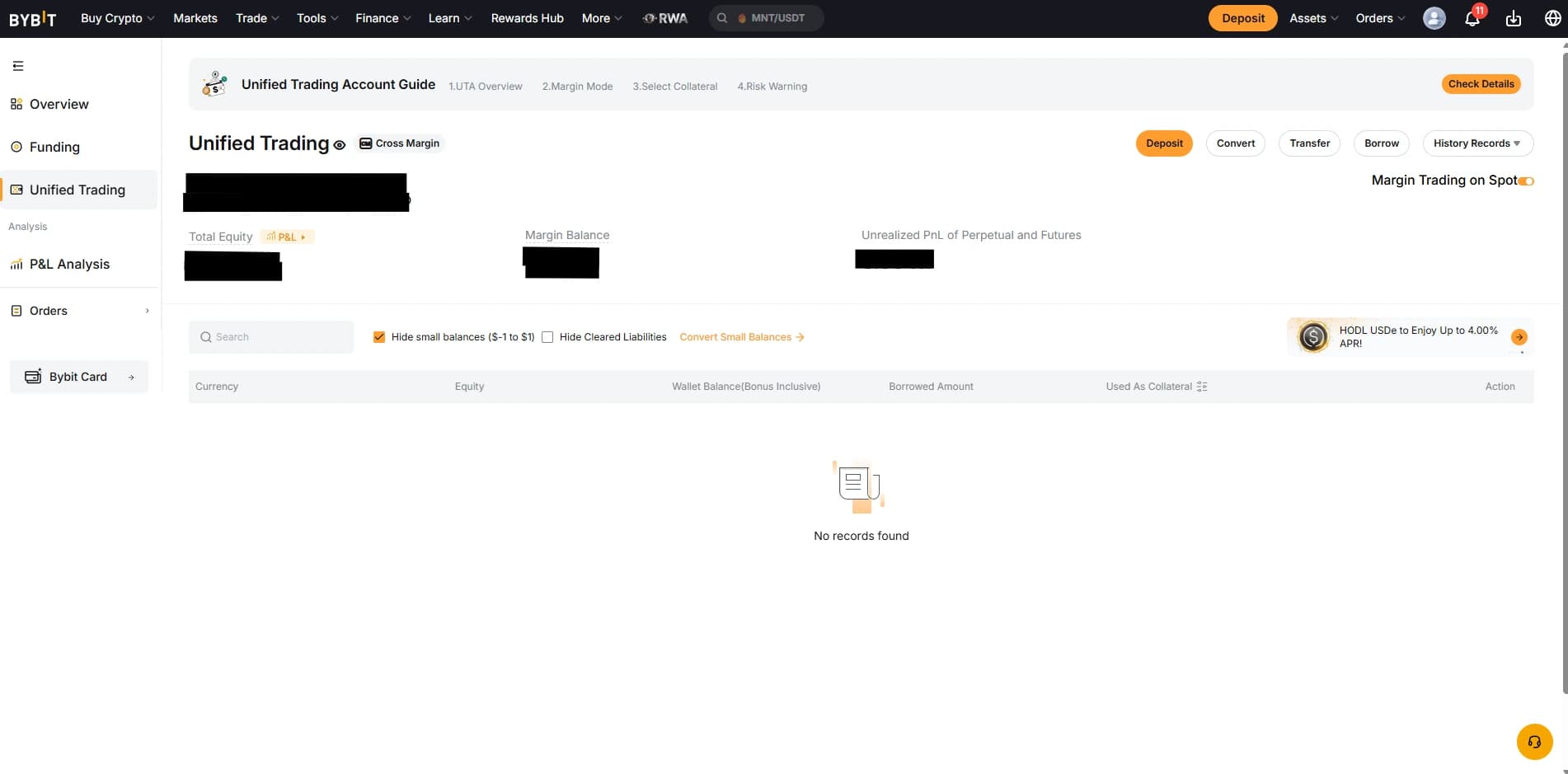 Обзор Unified Trading Account Bybit с балансами и доступом к продуктам