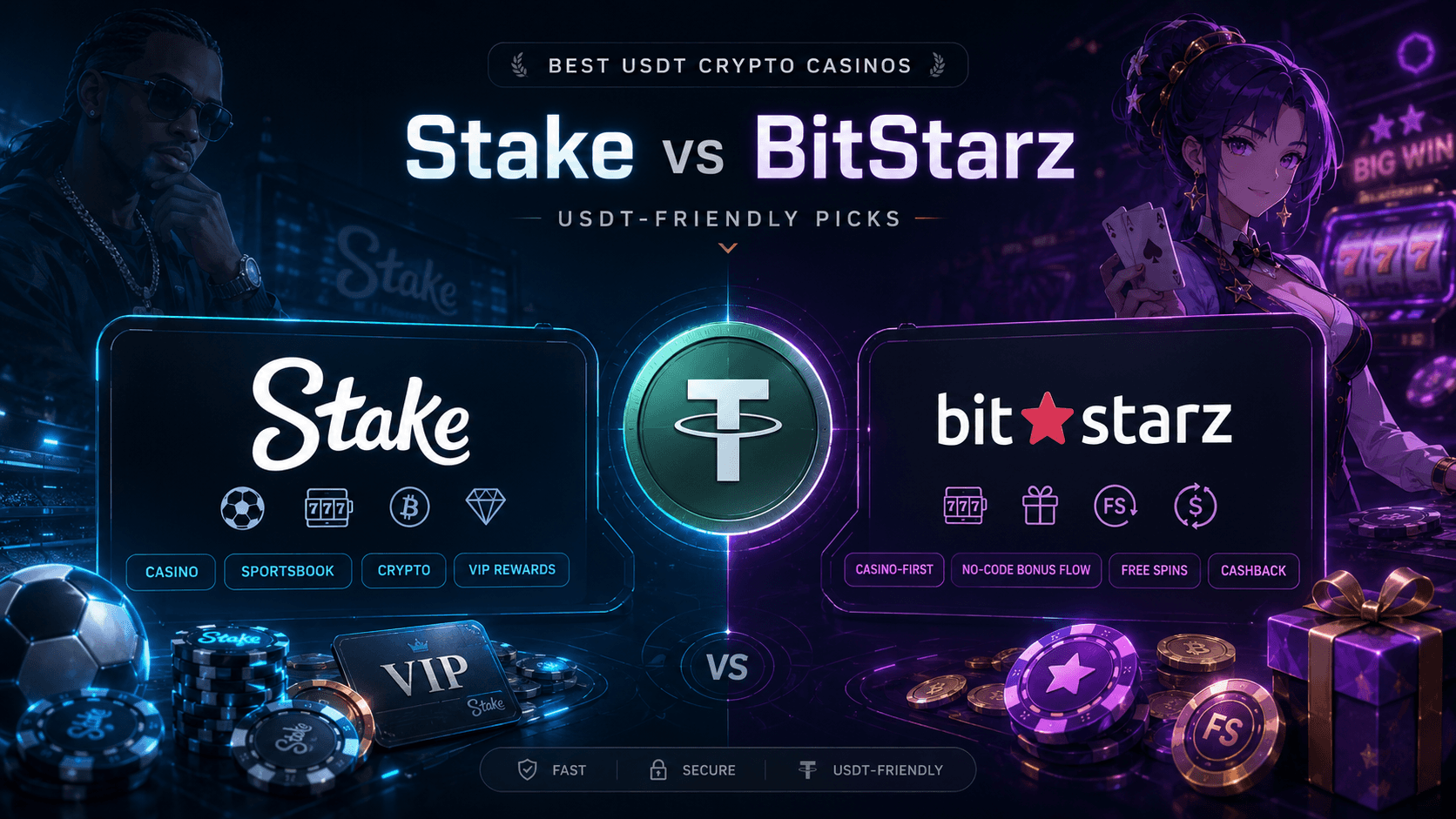 Best USDT crypto casinos hero visual